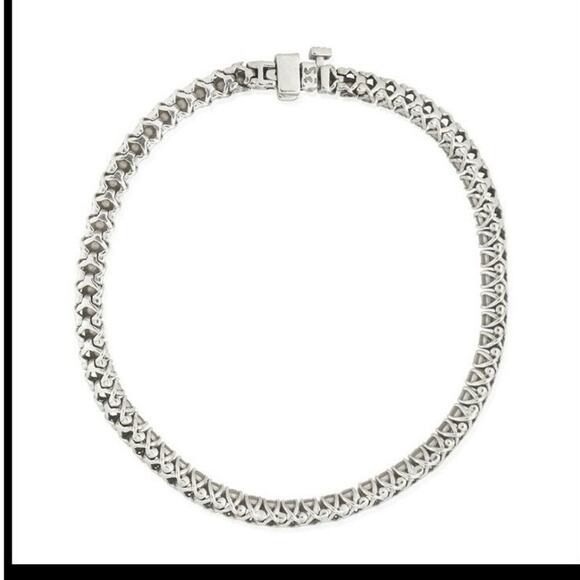 Diamond Line 2.5 + cttw Bracelet 17k White Gold - Picture 3 of 12